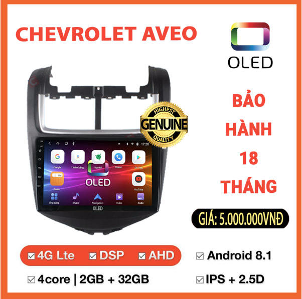 MÀN HÌNH OLED CHEVROLET AVEO